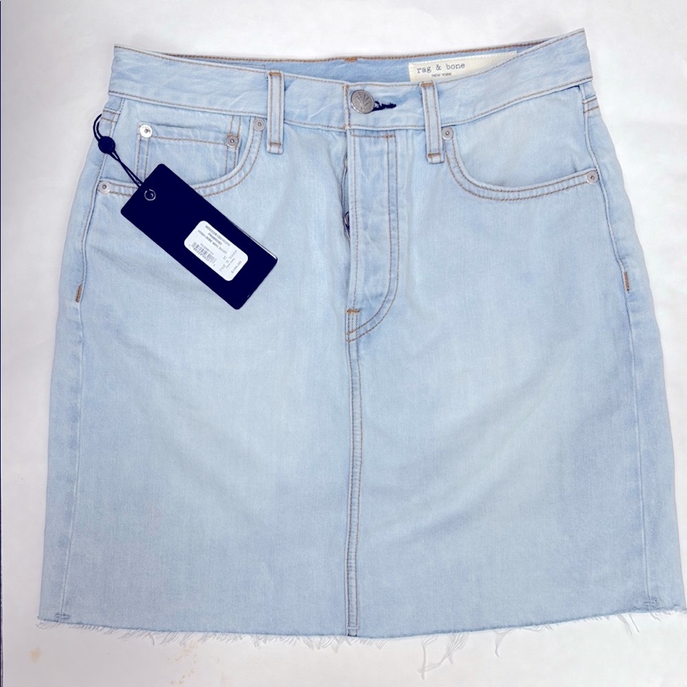 Rag & Bone Blue Mini Pencil Skirt Casual NWT